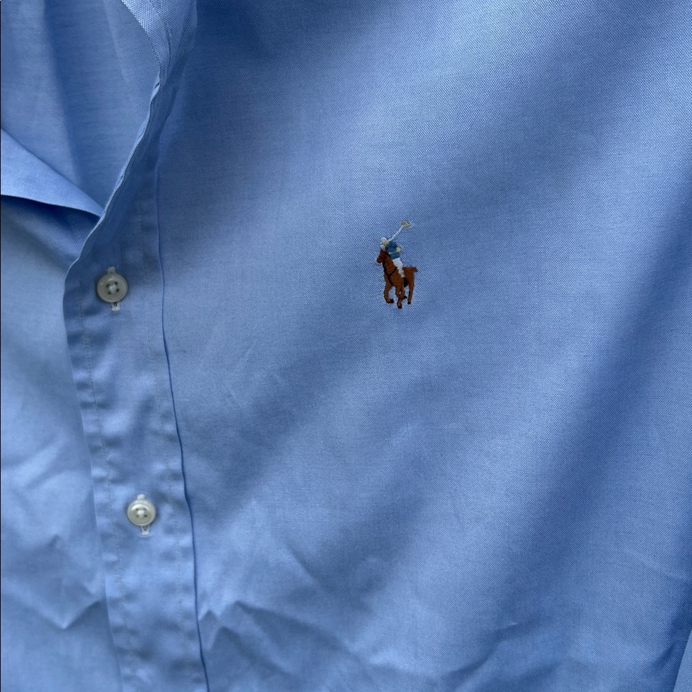 Ex Cond Vntg 80-90s Ralph Lauren Yarmouth Dress Shirt 16/33 100% Cotton HongKong - Picture 3 of 8
